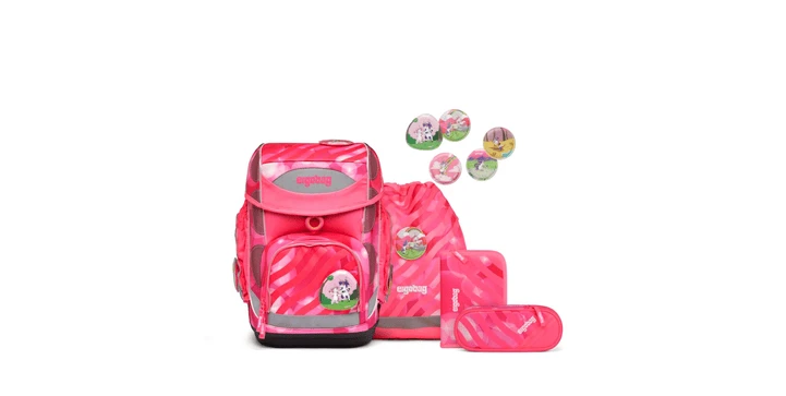 Ergobag Cubo Schulranzen Set KuntBärbuntes Einhorn 3 Ergobag Cubo Schulranzen Set KuntBärbuntes Einhorn