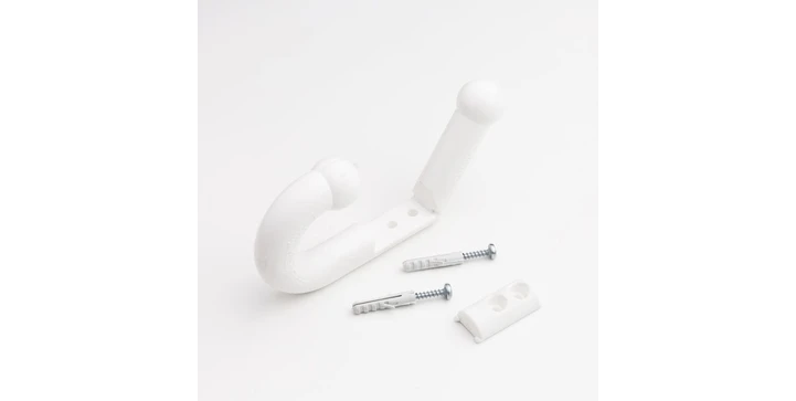 Reer - 10100 Sicherheits-Garderobenhaken, Weiß 3 Reer - 10100 Sicherheits-Garderobenhaken, Weiß