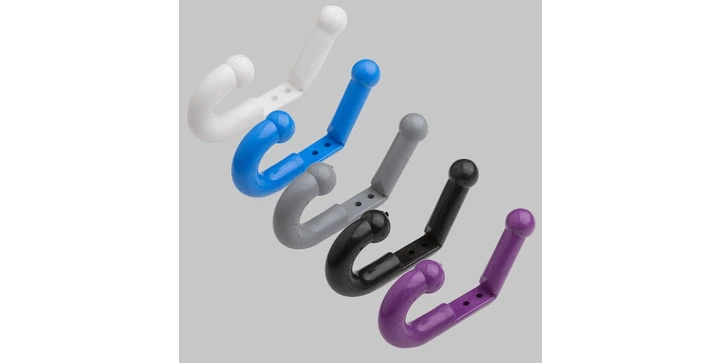 Reer - 10102 Sicherheits-Garderobenhaken, Schwarz 4 Reer - 10102 Sicherheits-Garderobenhaken, Schwarz – Bild 2