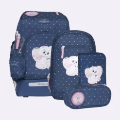 Beckmann Schulrucksack Active Air FLX Set Pet Friends Blue