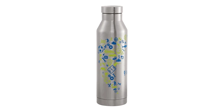 Step By Step Isolierte Edelstahl-Trinkflasche "Blue & Yellow" 3 Step By Step Isolierte Edelstahl-Trinkflasche "Blue & Yellow"