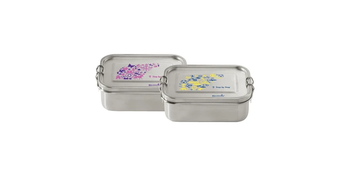 Step By Step Edelstahllunchbox "Blue & Yellow" 5 Step By Step Edelstahllunchbox "Blue & Yellow" – Bild 3