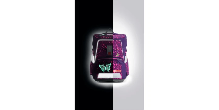 Step By Step SPACE SHINE Schulranzen-Set "Butterfly Night", 5-teilig 4 Step By Step SPACE SHINE Schulranzen-Set "Butterfly Night", 5-teilig – Bild 2