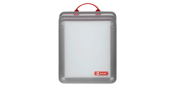 Step By Step Faltbare Heftbox, Transparent 3 Step By Step Faltbare Heftbox, Transparent