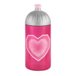 Step By Step Trinkflasche "Glitter Heart", Pink