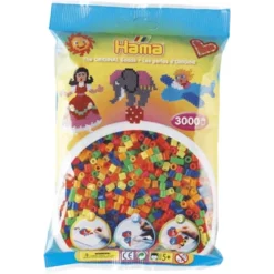 HAMA Perlenbeutel 3.000 Stck. Neon