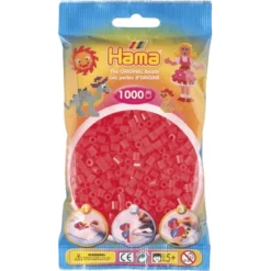HAMA Perlenbeutel 1.000 St. Neon-rot