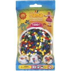 HAMA Perlenbtl.1000 Stück - Mix 6 Farben