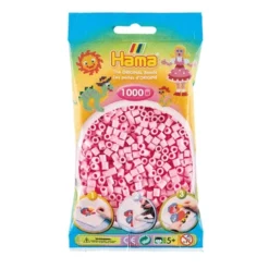 HAMA Perlenbeutel 1000 Stck. Pastell-Rosé