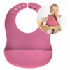 Reer - Eat'n Tidy Silikon-Lätzchen Pink -Kinderspielzeugladen 25044