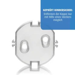 Reer - 2907.9 Steckdosenkappe, Transparent, 5 Stück -Kinderspielzeugladen 2907.9 1