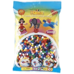 HAMA Perlenbeutel 3.000 Stck. - Vollton-Mix (10 F)