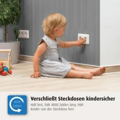 Reer - 32040 Steckdosenschutz, Klebbar, Weiß, 20 Stück -Kinderspielzeugladen 32040 2 glzatuexfwpyaaev
