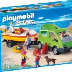 4144 Familyvan Mit Bootsanhänger - Playmobil