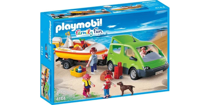 4144 Familyvan Mit Bootsanhänger - Playmobil 3 4144 Familyvan Mit Bootsanhänger - Playmobil