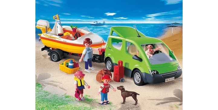 4144 Familyvan Mit Bootsanhänger - Playmobil 4 4144 Familyvan Mit Bootsanhänger - Playmobil – Bild 2