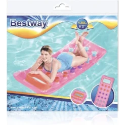 Bestway Luftmatratze "Fashion" Transparent Pink Oder Blau -Kinderspielzeugladen 43040 e