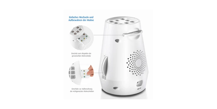 Reer - 52110 Reer - DreamBeam Motivprojektor - Weiß 5 Reer - 52110 Reer - DreamBeam Motivprojektor - Weiß – Bild 3