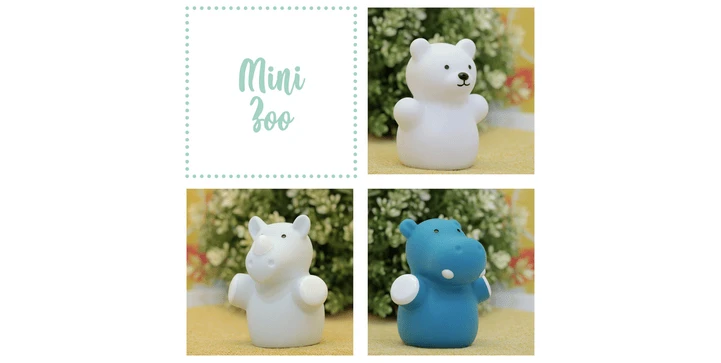 Reer - 52343 Rhino - Mini Zoo Lumilu Nachtlicht 6 Reer - 52343 Rhino - Mini Zoo Lumilu Nachtlicht – Bild 4