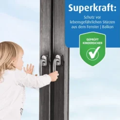 Reer - 70021 WinLock Fenstersicherung / Balkontürsicherung, Anthrazit -Kinderspielzeugladen 70021 winlock ecommerce 2020