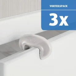 Reer - 70059 Türstopper, Transparent Vorteilspack (3 Stück) -Kinderspielzeugladen 70059 t rstopper2 1