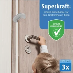 Reer - 70059 Türstopper, Transparent Vorteilspack (3 Stück) -Kinderspielzeugladen 70059 t rstopper 1