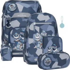 Beckmann Classic Schulrucksack 7-teilig Tiger Race