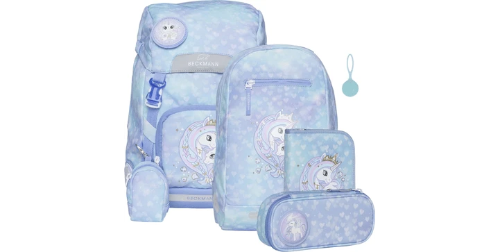 Beckmann Classic Schulrucksack 7-teilig Princess Ice Blue 3 Beckmann Classic Schulrucksack 7-teilig Princess Ice Blue