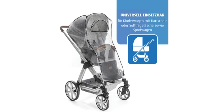 Reer - 70537 PEVA Regenschutz Für Kinderwagen 4 Reer - 70537 PEVA Regenschutz Für Kinderwagen – Bild 2