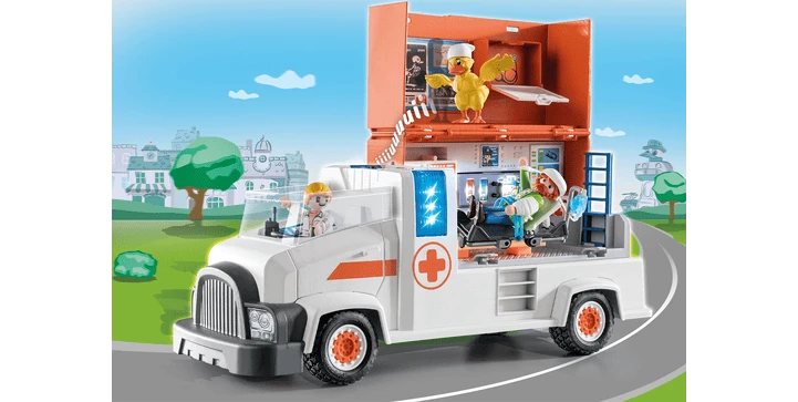 70913 Polizei Truck Feuerwehr Truck – PlaymobilNotarzt Truck 4 70913 Polizei Truck Feuerwehr Truck – PlaymobilNotarzt Truck – Bild 2