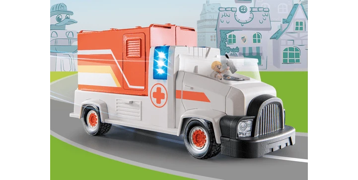 70913 Polizei Truck Feuerwehr Truck – PlaymobilNotarzt Truck 8 70913 Polizei Truck Feuerwehr Truck – PlaymobilNotarzt Truck – Bild 6