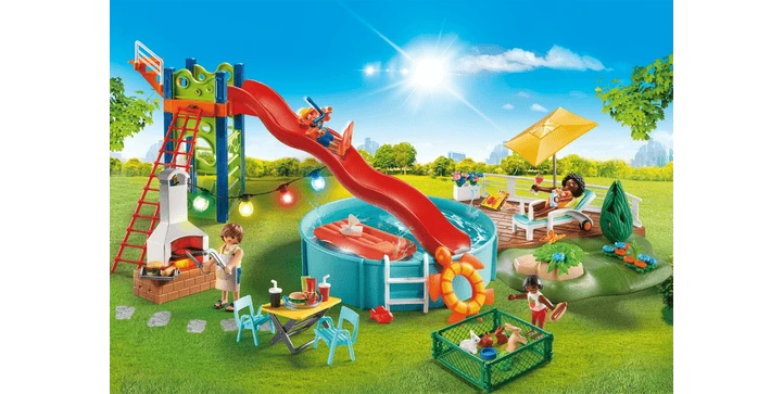 70987 Poolparty Mit Rutsche - Playmobil 4 70987 Poolparty Mit Rutsche - Playmobil – Bild 2