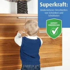 Reer - 71011 DesignLine Schubladen- Und Schranktürsicherung, Anthrazit -Kinderspielzeugladen 71011 schrank und schubladensicherung