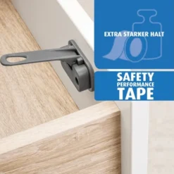 Reer - 71011 DesignLine Schubladen- Und Schranktürsicherung, Anthrazit -Kinderspielzeugladen 71011 schrank und schubladensicherung4