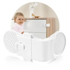 Reer - 71050 Schrank- Und Schubladensicherung Mit Montagehilfe, 1 Stück Weiss