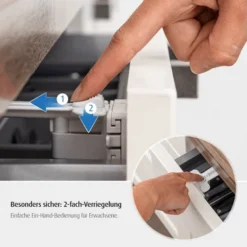 Reer - 71090 Besteckschubladen-Sicherung, 2 Stück -Kinderspielzeugladen 71090 3