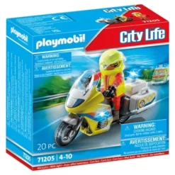 71205 Notarzt-Motorrad Mit Blinklicht - Playmobil