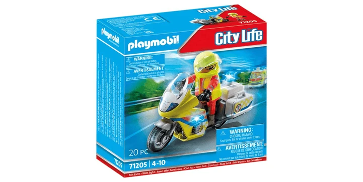 71205 Notarzt-Motorrad Mit Blinklicht - Playmobil 3 71205 Notarzt-Motorrad Mit Blinklicht - Playmobil