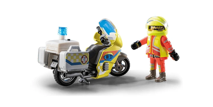 71205 Notarzt-Motorrad Mit Blinklicht - Playmobil 4 71205 Notarzt-Motorrad Mit Blinklicht - Playmobil – Bild 2