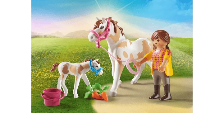 Playmobil 71243 Pferd Mit Fohlen 4 Playmobil 71243 Pferd Mit Fohlen – Bild 2