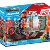 71256 Starter Pack Stuntshow Motorrad Mit Feuerwand - Playmobil -Kinderspielzeugladen 71256.main