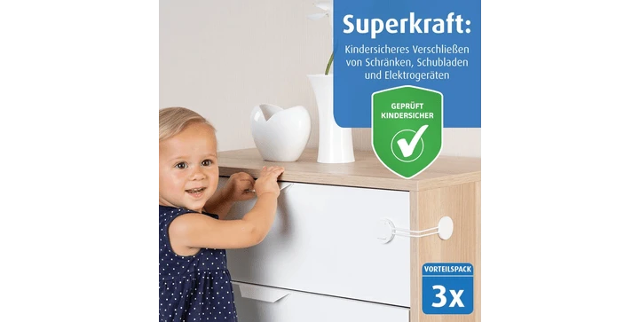 Reer - 72040 Multi-Sicherung, Weiß, 3 Stück 4 Reer - 72040 Multi-Sicherung, Weiß, 3 Stück – Bild 2