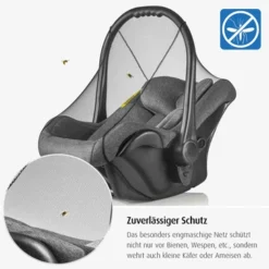 Reer - 74858 Insektenschutz Für Babyschale, Schwarz 10 Reer - 74858 Insektenschutz Für Babyschale, Schwarz -Kinderspielzeugladen 74858 babyschale insektenschutz collage 01