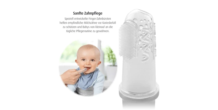 Reer - Fingerzahnbürste Aus Silikon 2er Set 4 Reer - Fingerzahnbürste Aus Silikon 2er Set – Bild 2