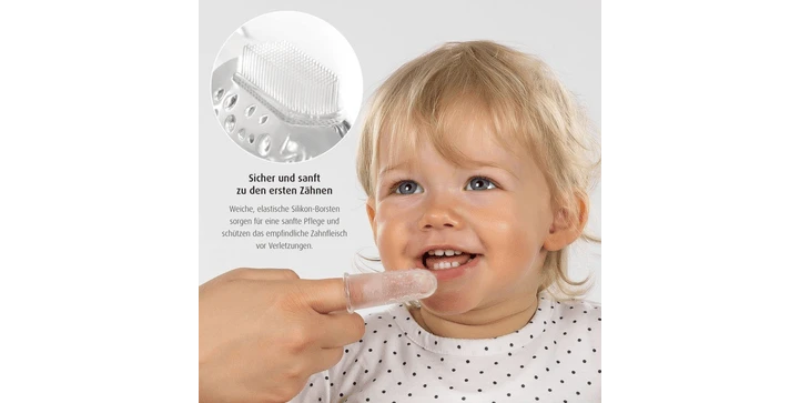 Reer - Fingerzahnbürste Aus Silikon 2er Set 5 Reer - Fingerzahnbürste Aus Silikon 2er Set – Bild 3