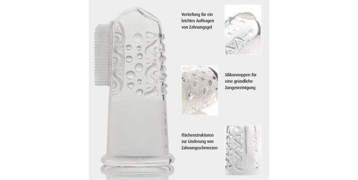 Reer - Fingerzahnbürste Aus Silikon 2er Set 6 Reer - Fingerzahnbürste Aus Silikon 2er Set – Bild 4