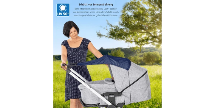 Reer - 84213 ShineSafe Sonnensegel, Marineblau 9 Reer - 84213 ShineSafe Sonnensegel, Marineblau – Bild 7