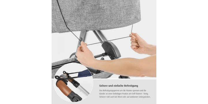 Reer - 84213 ShineSafe Sonnensegel, Marineblau 7 Reer - 84213 ShineSafe Sonnensegel, Marineblau – Bild 5