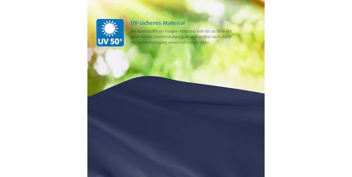 Reer - 84213 ShineSafe Sonnensegel, Marineblau 6 Reer - 84213 ShineSafe Sonnensegel, Marineblau – Bild 4