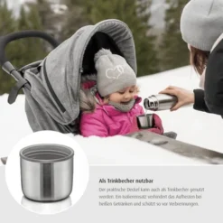 Reer - 90308 Pure Edelstahl-Isolierflasche, 350 Ml -Kinderspielzeugladen 90308 2